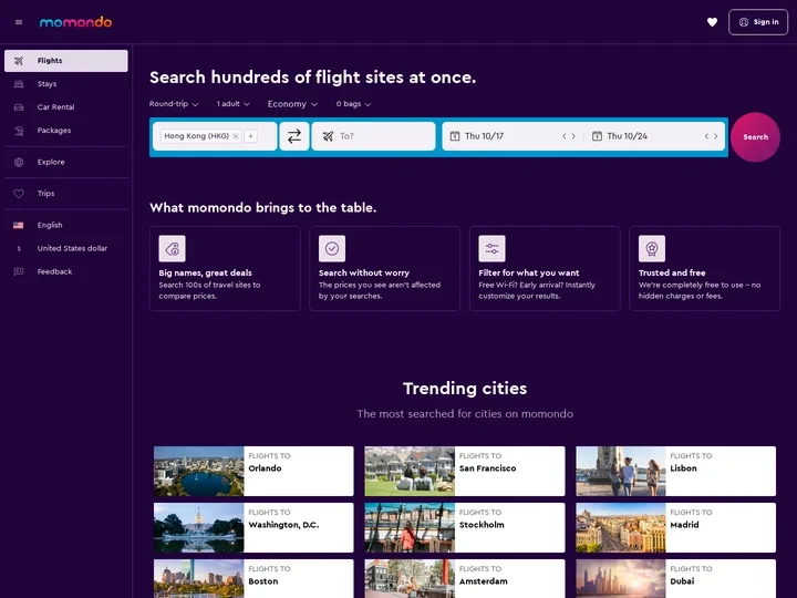 Cheap Flights - Search and Compare Flights | momondo