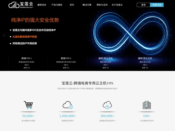 宝莲云-跨境电商专用VPS云主机