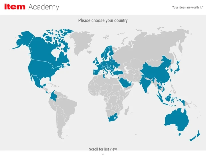 Content: EN - starting page: item Academy