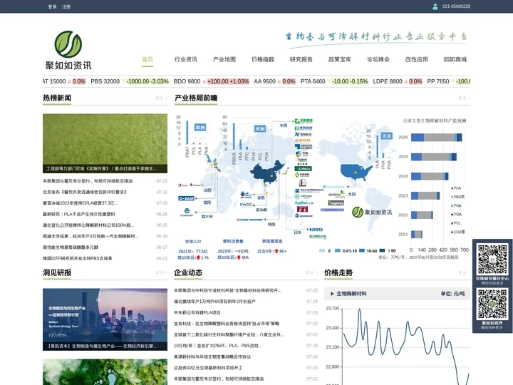 聚如如资讯-生物基与可降解材料行业专业服务平台