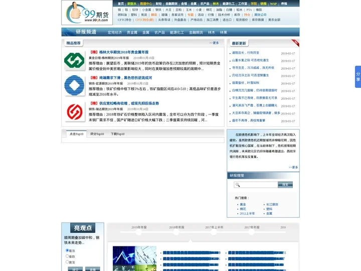 研报频道-99期货网