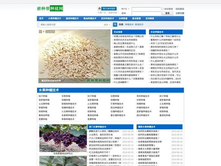 耕种帮种植网_提供实用农业种植技术