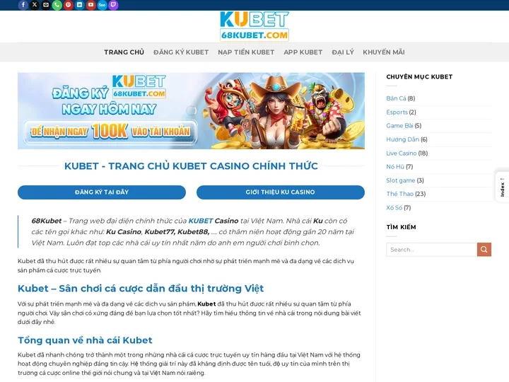 KuBet | Trang Chủ Kubet Casino