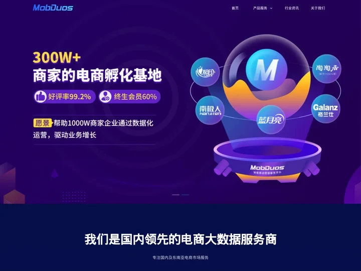 汇睿网络科技 - 多多参谋 - MobDuos-领先的电商大数据分析平台