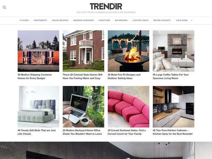 Trendir - Modern House Design, Furniture & Decor