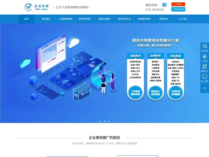莫非传媒官网-江西知名的网络营销推广服务平台南昌网络公司,专业网络公关,品牌危机处理,网站SEO优化,微信朋友圈广告,网