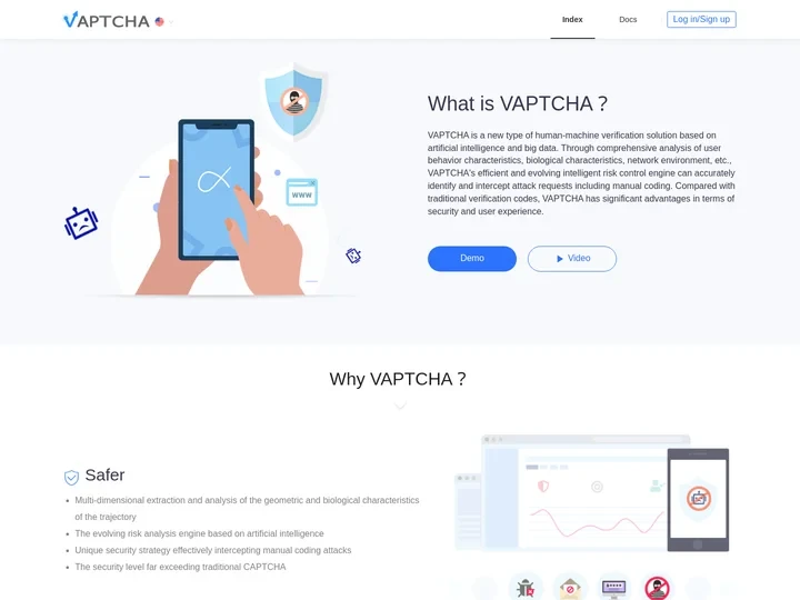 VAPTCHA- much better than CAPTCHA!