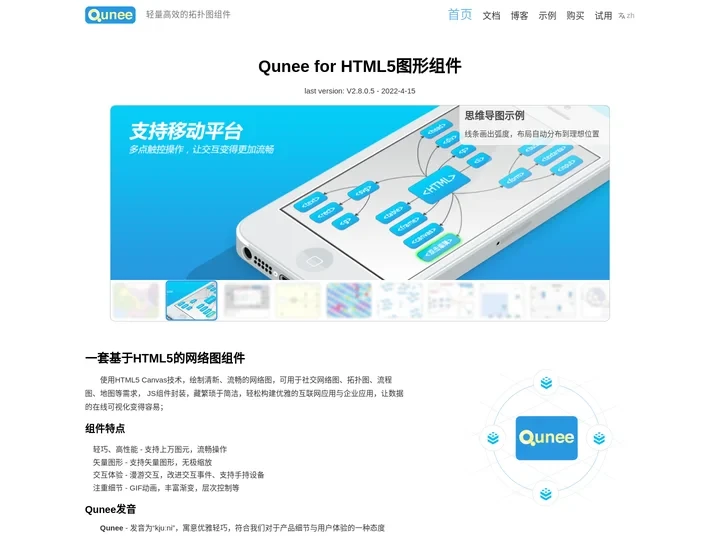 Qunee - Qunee for HTML5图形组件