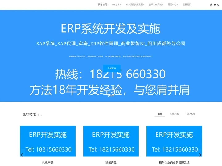 SAP系统_SAP代理_实施_ERP软件管理_商业智能BI_四川成都外包公司