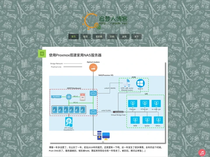 追梦人博客Dream.ren | 又一个专注互联网自由与福利的记事式小站