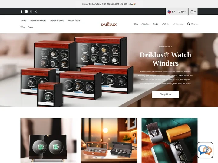 Driklux: Premium Watch Winders, Watch Boxes, Watch Safe - Sh