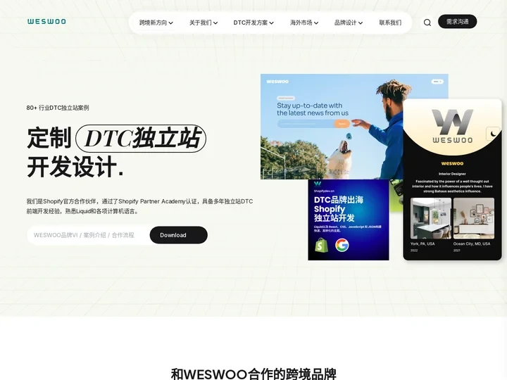 WESWOO—跨境电商独立站专家，提供shopify liquid专业开发方案 - Shopify Plus合作伙伴 -