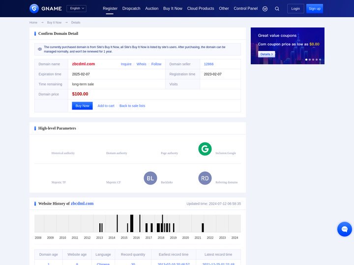 zbcdml.com-Domain Marketplace : Buy & Sell Domains