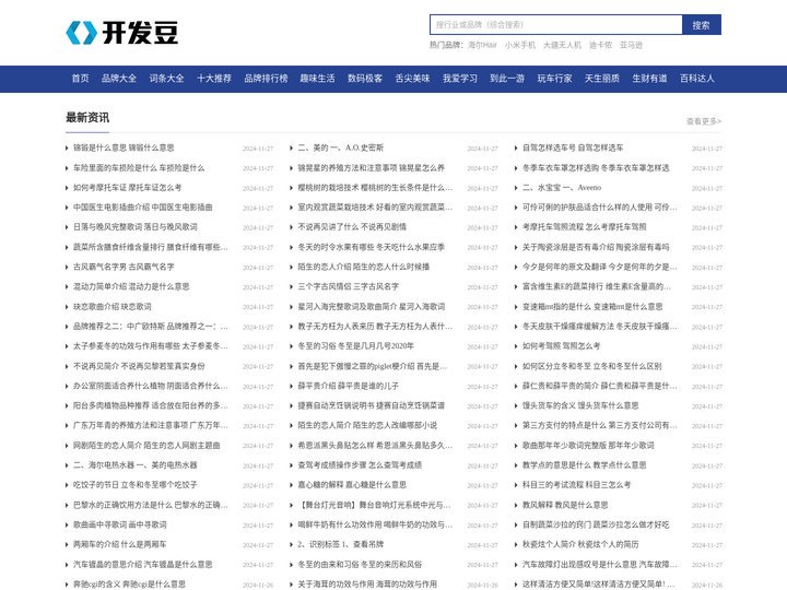 网站模板-帝国CMS模板-开发豆源码