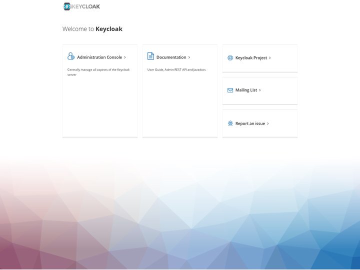 Welcome to Keycloak