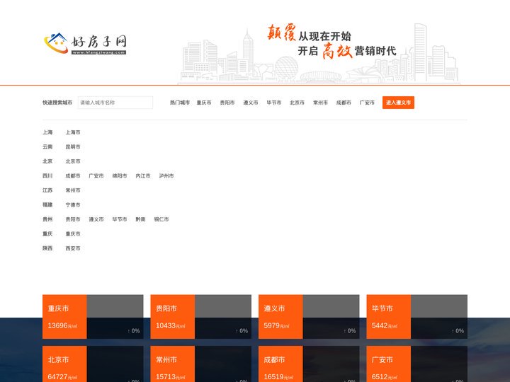 最新房源信息_最新房价走势_买房卖房就上好房子网_