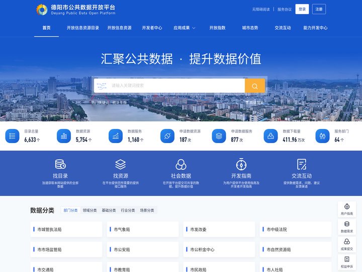 德阳市公共数据开放平台