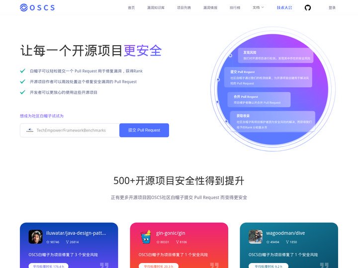 OSCS | 开源软件供应链安全社区 | 墨菲未来让每一个开源项目变得更安全