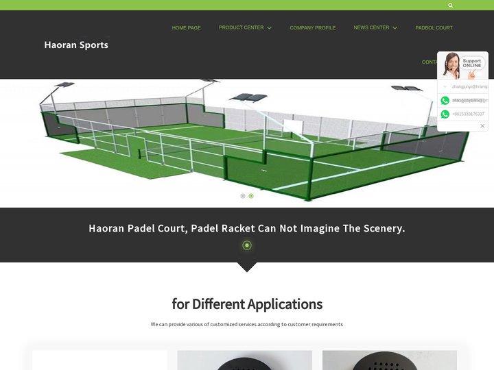 China customized/Padel racket/Padel court_Cangzhou Haoran Sp