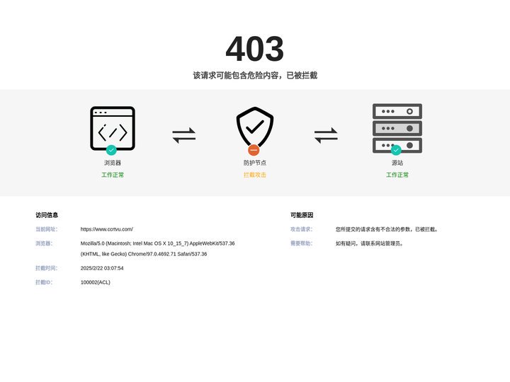 该请求可能包含危险内容，已被拦截