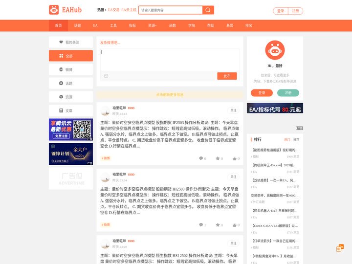 EAHub - 全球专业的外汇EA智能交易社区之家