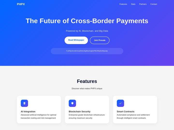 PHPX - The Future of Cross-Border Payments