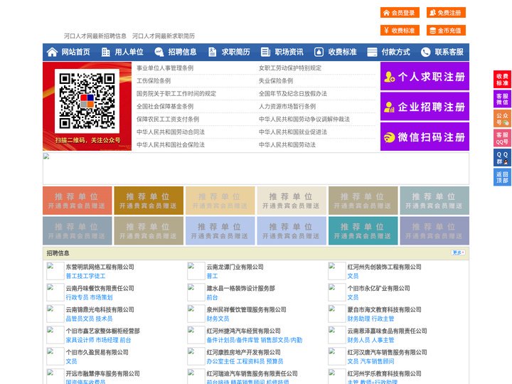河口人才网-河口招聘网-河口人才市场