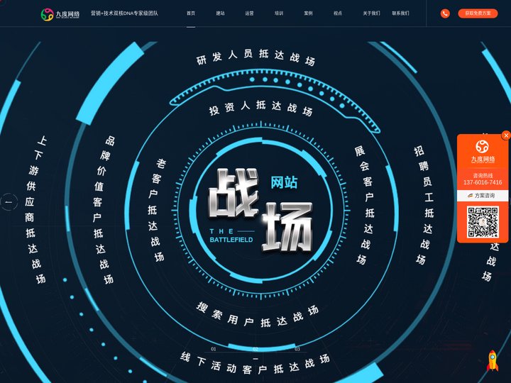 九度网_高端品牌营销型网站建设_全网营销推广_网站代运营