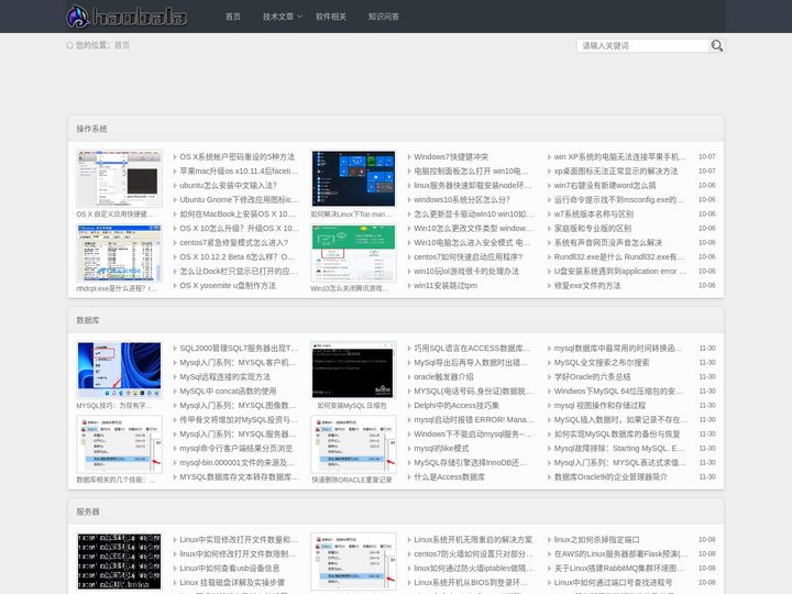 电脑知识|软件|系统|数据库|服务器|编程开发|网络运营|知识问答|技术教程文章 - 好吧啦网