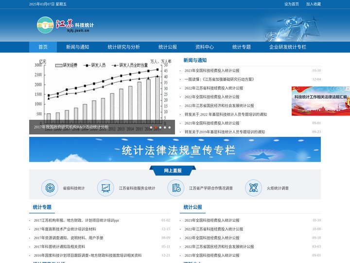 江苏科技统计网