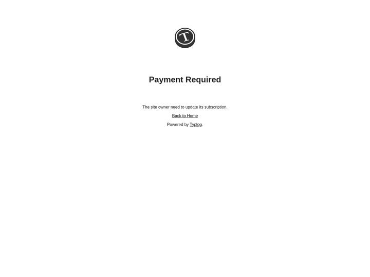 Payment Required - Typlog