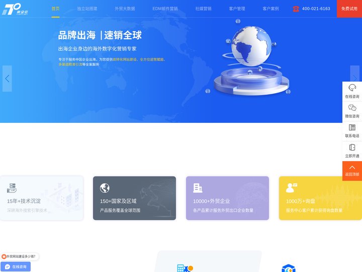 外贸独立站-跨境电商独立站-海外独立建站平台-奕企云数字科技有限公司