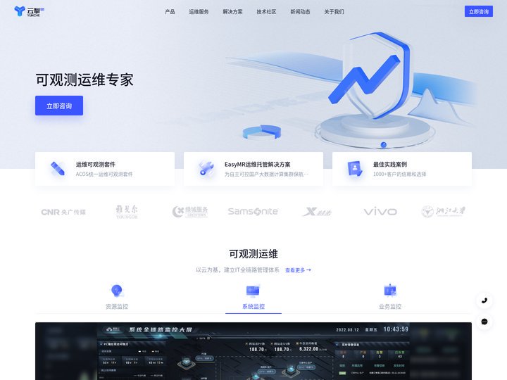 云掣YunChe - 可观测运维专家 | 大数据运维托管 | 云MSP服务