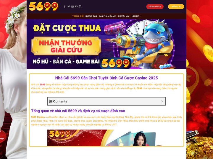 Nhà Cái 5699 Sân Chơi Tuyệt Đỉnh Cá Cược Casino 2025